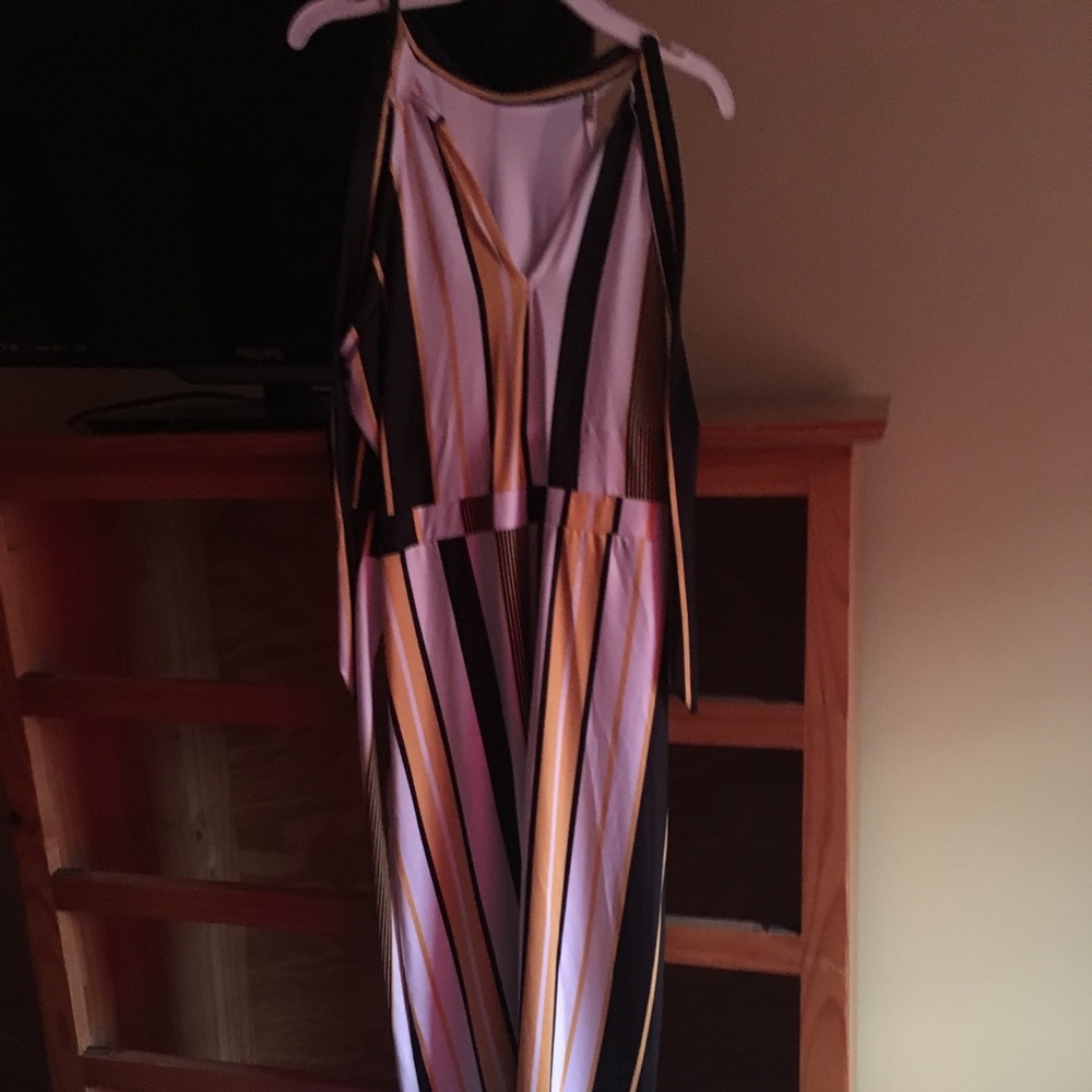 Yellow, Black, and White Jumpsuit